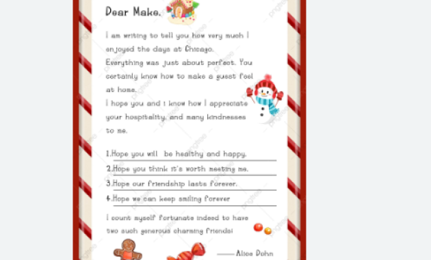 Exemple de lettre d’un enfant au Père Noël
